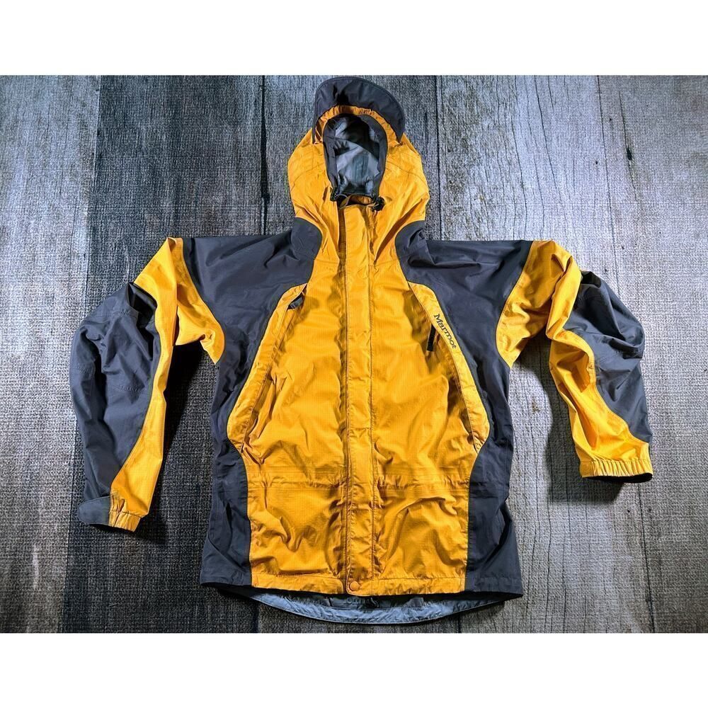 Marmot Men's Waterproof lightweight Yellow Gorpcore Mountain Jacket Medium